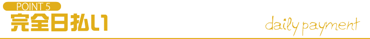 POINT5 完全日払い