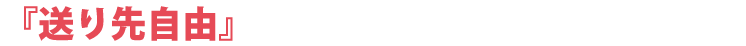 『送り先自由』